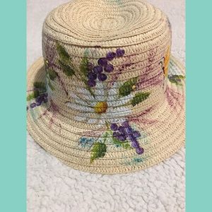 Beautiful Painted Straw Hat